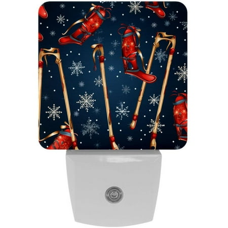 Christmas crutches LED Square Night Lights - Energy Efficient Plug-in Wall Lamp with Auto Sensor Soft Glow Illumination - for Bedroom Nursery Bathroom - Set of 2 White
Christmas crutches LED Square Night Lights - Energy Efficient Plug-in Wall Lamp with Auto Sensor Soft Glow Illumination - for Bedroom Nursery Bathroom - Set of 2 White