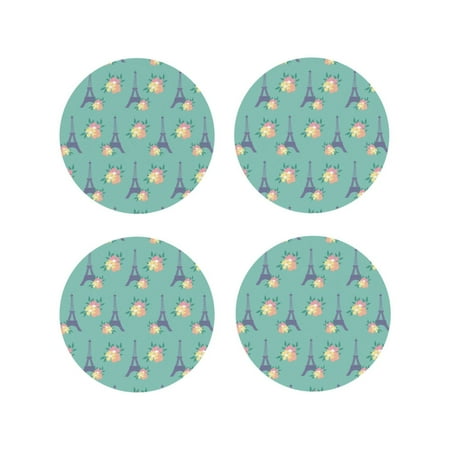 Leather Coasters Set of 4 - flowers Eiffel Towers Lightweight Non-Slip Drink Coasters for Desk Anti-Scalding Desk Cup Coasters for Office Table Decor Round Shape
Leather Coasters Set of 4 - flowers Eiffel Towers Lightweight Non-Slip Drink Coasters for Desk Anti-Scalding Desk Cup Coasters for Office Table Decor Round Shape