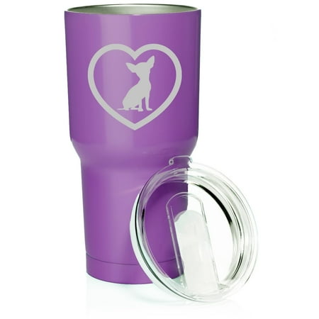 Smooth Body Tumbler Stainless Steel Vacuum Insulated Travel Mug Cup Gift Chihuahua Heart (30 oz Purple)
Smooth Body Tumbler Stainless Steel Vacuum Insulated Travel Mug Cup Gift Chihuahua Heart (30 oz Purple)