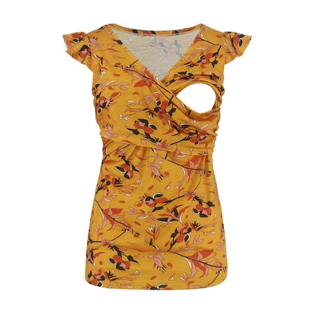 Frostluinai Savings Clearance Women s Maternity Nursing Top Breastfeeding Tank Top Tee Shirt Double Layer Cap Sleeve Foral Pregnancy Shirt
Frostluinai Savings Clearance Women s Maternity Nursing Top Breastfeeding Tank Top Tee Shirt Double Layer Cap Sleeve Foral Pregnancy Shirt