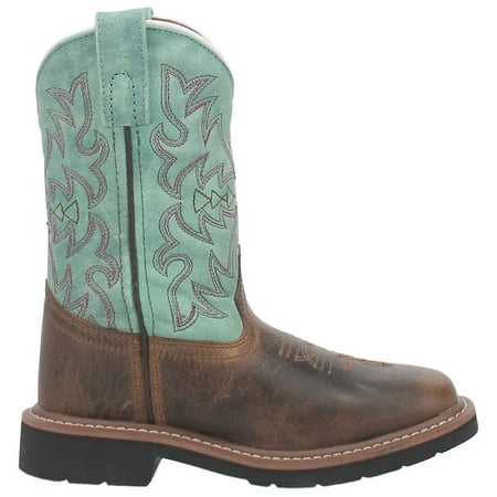 Dan Post Boots Kids Girls Nia Tooled Inlay Square Toe Casual Boots Mid Calf