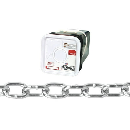 

Campbell No. 2/0 Passing Link Carbon Steel Chain 3/16 in. D X 200 ft. L