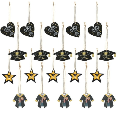 OUNONA 20Pcs Graduation Season Wooded Pendant Creative Party Celebration Hanging Plaque
OUNONA 20Pcs Graduation Season Wooded Pendant Creative Party Celebration Hanging Plaque