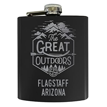 Flagstaff Arizona Laser Engraved Explore the Outdoors Souvenir 7 oz Stainless Steel 7 oz Flask Black
Flagstaff Arizona Laser Engraved Explore the Outdoors Souvenir 7 oz Stainless Steel 7 oz Flask Black