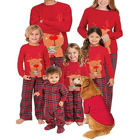 Family Christmas Pajamas Matching Set Xmas Deer Print Pjs Dad Mom Kids Baby Tops Plaid Pants Sleepwear Loungewear
Family Christmas Pajamas Matching Set Xmas Deer Print Pjs Dad Mom Kids Baby Tops Plaid Pants Sleepwear Loungewear