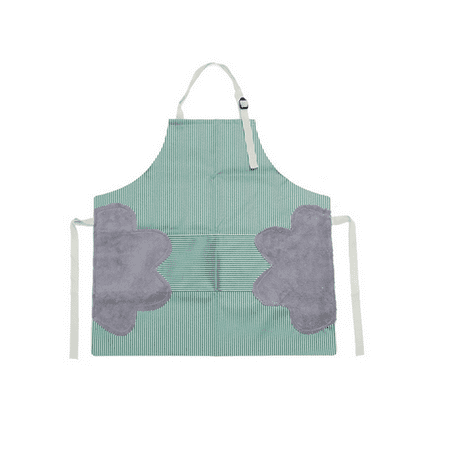JINSIJU Adults Cooking Apron Stripe Chef Kitchenware Big Pocket Ties Bib Tool