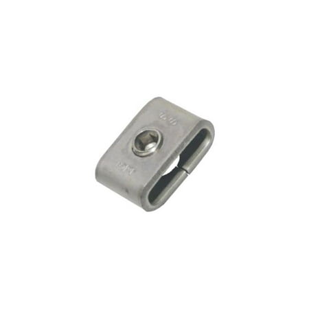 Fechometal FSB4325953NFMT 0.37 in. Stainless Steel Screw Lokt Buckles 100 Pieces