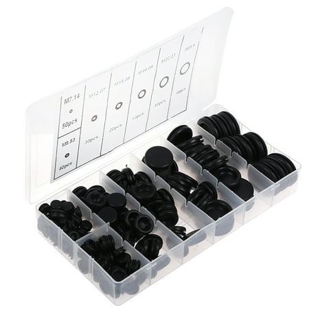 170Pcs Closed Seal Ring Car Rubber Grommet Hole Plug Electrical Wire Gasket Kit
170Pcs Closed Seal Ring Car Rubber Grommet Hole Plug Electrical Wire Gasket Kit