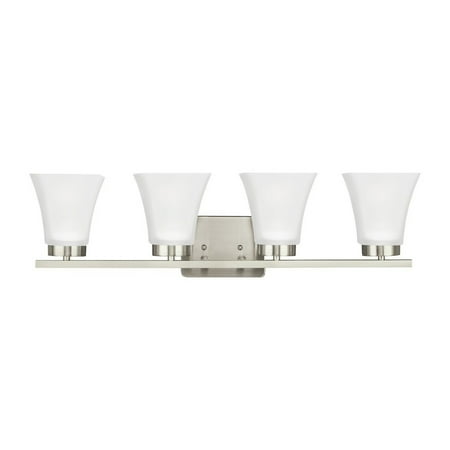 Four Light Bathroom Light Fixture-Brushed Nickel Finish-Incandescent Lamping Type Bailey Street Home 73-Bel-1795827
Four Light Bathroom Light Fixture-Brushed Nickel Finish-Incandescent Lamping Type Bailey Street Home 73-Bel-1795827