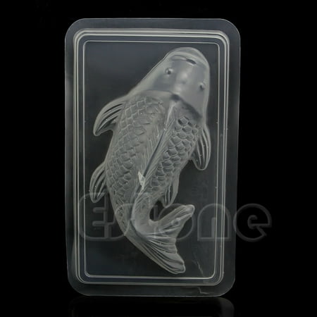 3D Koi Fish Plastic Cake Chocolate Mould Jelly Handmade Sugarcraft Mold DIY
