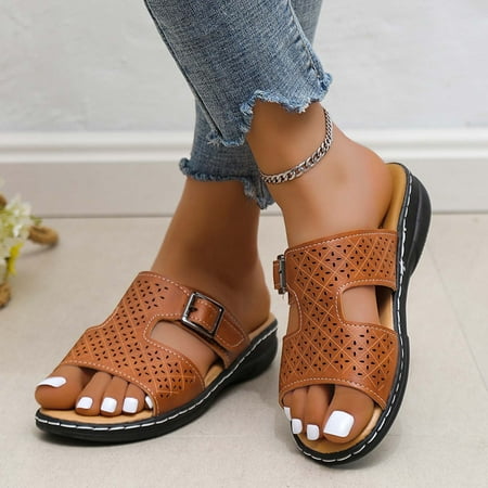 lulshou Summer Sandals for Women 2023 Women s Summer Fashion Casual Comfortable Slippers Platform Slope Heel Slippers on Clearance
lulshou Summer Sandals for Women 2023 Women s Summer Fashion Casual Comfortable Slippers Platform Slope Heel Slippers on Clearance