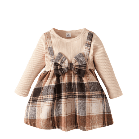 Mikrdoo Dress For Baby Girls Plaid 2 Years Girls Bow Winter 3 Years Girls Long Sleeve One Piece Apricot Dress
Mikrdoo Dress For Baby Girls Plaid 2 Years Girls Bow Winter 3 Years Girls Long Sleeve One Piece Apricot Dress