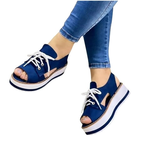 Open Toe Sandals for Women Flatform Shoes Summer Fish Mouth Casual Lace Up Sandals
Open Toe Sandals for Women Flatform Shoes Summer Fish Mouth Casual Lace Up Sandals