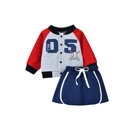 One opening Baby Girl Two-Piece Suit Number Print Button Coat + Bowknot Mini Skirt
One opening Baby Girl Two-Piece Suit Number Print Button Coat + Bowknot Mini Skirt