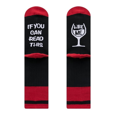 Sofullue Novelty Striped If You Can Read This Socks Funny Saying Beer Wine Vodka Hosiery
Sofullue Novelty Striped If You Can Read This Socks Funny Saying Beer Wine Vodka Hosiery