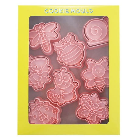 PAPADA 8 Pieces DIY Insect Shaped Cookie Cutter PP Material 3D Pressable Biscuit Cutters Set Cookie Mould Gift for Baking Lover
PAPADA 8 Pieces DIY Insect Shaped Cookie Cutter PP Material 3D Pressable Biscuit Cutters Set Cookie Mould Gift for Baking Lover
