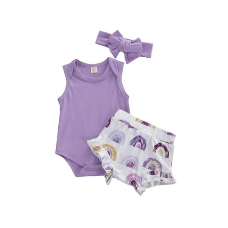 0-24M Summer Baby Girl Clothes Lovely Floral /Solid Cotton Bodysuit Top Rainbow Print Tutu Pants 2Colors Lovely Outfit Set
0-24M Summer Baby Girl Clothes Lovely Floral /Solid Cotton Bodysuit Top Rainbow Print Tutu Pants 2Colors Lovely Outfit Set