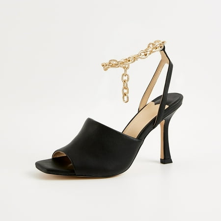 Women‘s Ankle Strap Sandals Metal Chain Stiletto Heels Open Toe Square Toe High Heels Women‘s Solid Color Pumps
Women‘s Ankle Strap Sandals Metal Chain Stiletto Heels Open Toe Square Toe High Heels Women‘s Solid Color Pumps