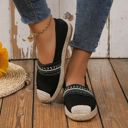 Walking Shoes Women Tawop Black Flats Loafers Ladies Plus Size Breathable Shoes 38(Us:6.5)
Walking Shoes Women Tawop Black Flats Loafers Ladies Plus Size Breathable Shoes 38(Us:6.5)