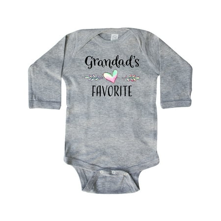 Inktastic Grandads Favorite- Heart Grandchild Gift Baby Boy or Baby Girl Long Sleeve Bodysuit
Inktastic Grandads Favorite- Heart Grandchild Gift Baby Boy or Baby Girl Long Sleeve Bodysuit