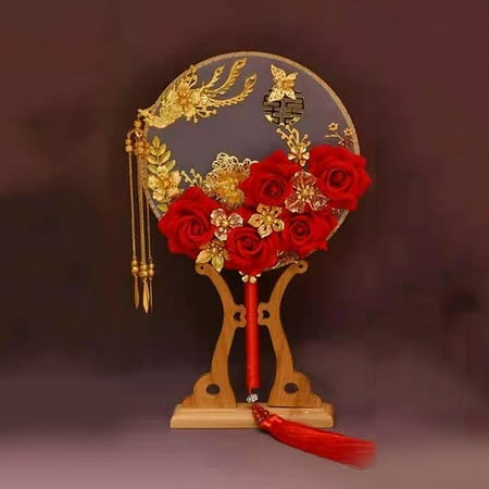 Dress Bridal Bouquet Fan Bridal Bouquet Fan Wedding Bouquet Flapper Accessories 11