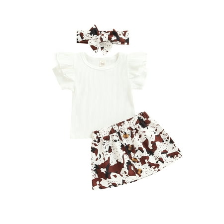 IZhansean Toddler Infant Baby Girls Summer 3PCS Suit Short Sleeve Crew Neck Ruffle Solid Shirt Leopard Dress White 12-18 Months
IZhansean Toddler Infant Baby Girls Summer 3PCS Suit Short Sleeve Crew Neck Ruffle Solid Shirt Leopard Dress White 12-18 Months