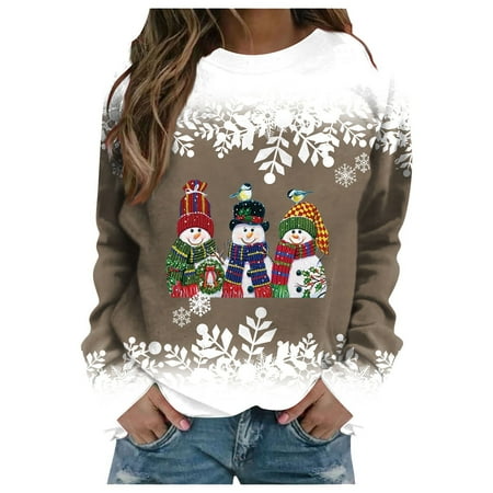 Yohome Women s Autumn And Winter Fashion Christmas Creative Snowman Print Round Neck
Yohome Women s Autumn And Winter Fashion Christmas Creative Snowman Print Round Neck