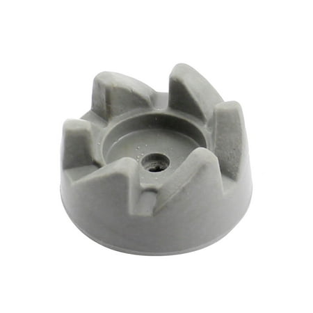 34mm x 4mm 6-Tooth CCW Gray Rubber Rotor Coupler Clutch for Electric Blender