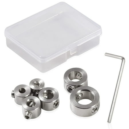 Drill Bit Depth Stop Collar Set Includes 12 Pcs 304 Steel Stop Bit Collar Set Drill Tool Hex Wrench with Storage Box
Drill Bit Depth Stop Collar Set Includes 12 Pcs 304 Steel Stop Bit Collar Set Drill Tool Hex Wrench with Storage Box