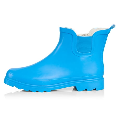NORTY Womens Ankle-High Rain Boots 6 inch Female Booties Size 7