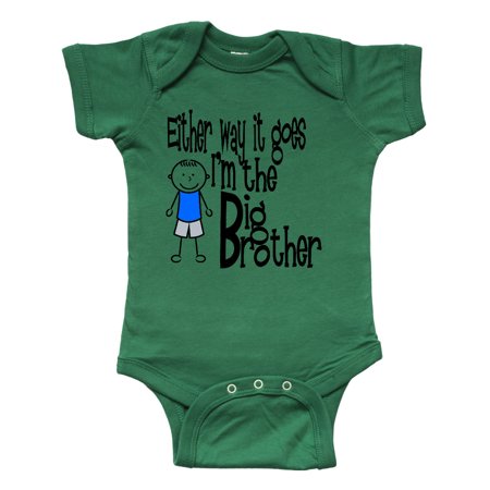Inktastic Either Way It Goes I m the Big Brother Gift Baby Boy Bodysuit
Inktastic Either Way It Goes I m the Big Brother Gift Baby Boy Bodysuit
