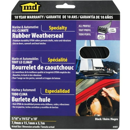 M-D 5-16 19-32 10 Auto & Marine Weatherstrip 01033 01033 270822