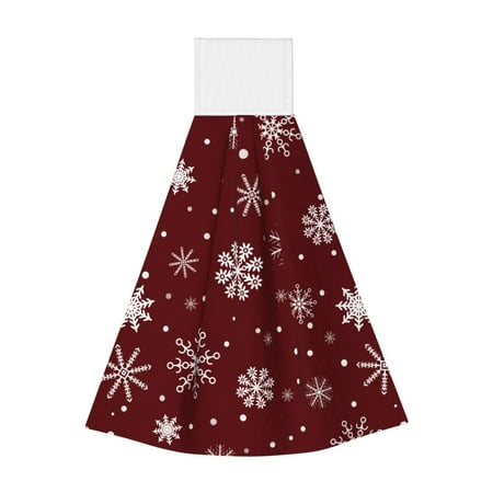 Easygdp Romantic white snowflakes Kitchen Hand Towels Hanging Tie Towels Fast Drying Dish Cloth with Loop for Bathroom Restroom Home Decor
Easygdp Romantic white snowflakes Kitchen Hand Towels Hanging Tie Towels Fast Drying Dish Cloth with Loop for Bathroom Restroom Home Decor