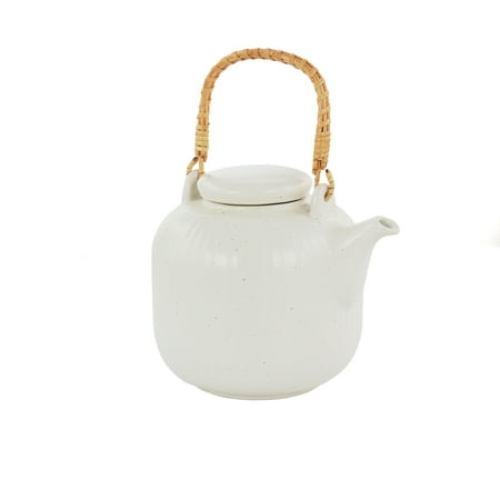 Our Table Landon 1.21 Quart Stoneware Teapot in Seasalt