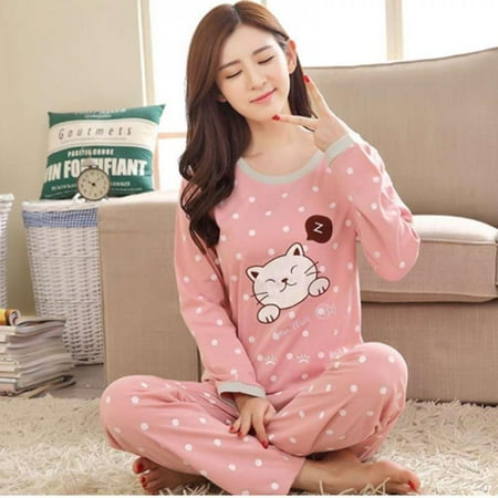 Clearance Sale 1 Set Women Nightwear Cartoon Print Long Sleeve Pajama Set Plus Size Home Clothes Top+Longpant
Clearance Sale 1 Set Women Nightwear Cartoon Print Long Sleeve Pajama Set Plus Size Home Clothes Top+Longpant