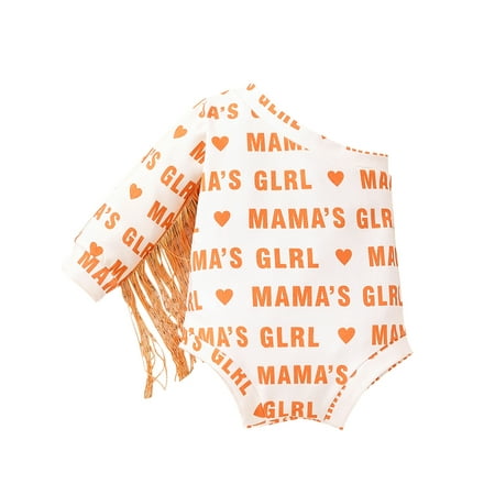 Lieserram 3 6 9 12 18 24 Months Infant Baby Boys Girls rregular Romper Letter Print One Shoulder Tassel Long Sleeve Jumpsuit
Lieserram 3 6 9 12 18 24 Months Infant Baby Boys Girls rregular Romper Letter Print One Shoulder Tassel Long Sleeve Jumpsuit
