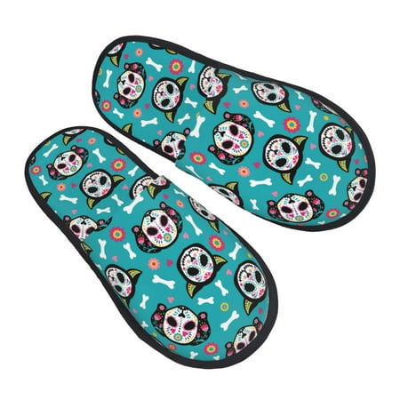 Kdxio Skull Cat Pattern Slippers for Women Memory Foam Fuzzy House Slippers Bedroom Non-slip Warm Womens Slippers
Kdxio Skull Cat Pattern Slippers for Women Memory Foam Fuzzy House Slippers Bedroom Non-slip Warm Womens Slippers