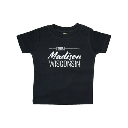 Inktastic From Madison Wisconsin in White Distressed Text Gift Baby Boy or Baby Girl T-Shirt
Inktastic From Madison Wisconsin in White Distressed Text Gift Baby Boy or Baby Girl T-Shirt