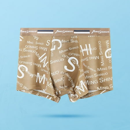 ALSLIAO Mens Ice Silk Underwear Boxer Briefs Shorts Breathable Pouch Underpants Trunks Yellow 3XL
ALSLIAO Mens Ice Silk Underwear Boxer Briefs Shorts Breathable Pouch Underpants Trunks Yellow 3XL
