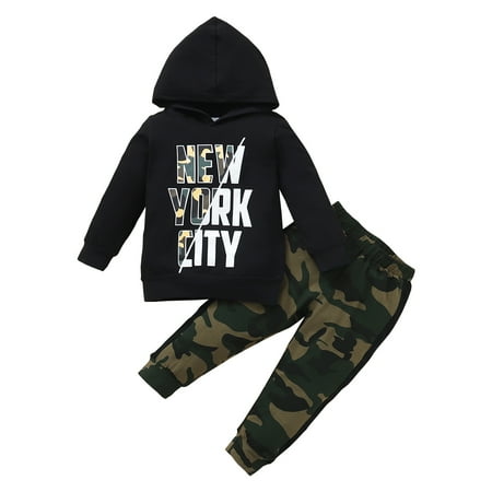 NZRVAWS 4T Toddler Baby Boys Outfits Long Sleeve Letter Print Hoodie Top +Camouflage Print 2Pcs Clothes Set 4-5T Black
NZRVAWS 4T Toddler Baby Boys Outfits Long Sleeve Letter Print Hoodie Top +Camouflage Print 2Pcs Clothes Set 4-5T Black