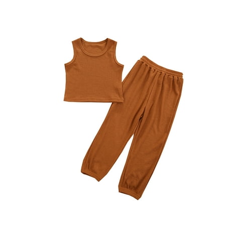 2Pcs Toddler Baby Girls Summer Outfits Solid Color Tank Tops Long Pants Clothes
2Pcs Toddler Baby Girls Summer Outfits Solid Color Tank Tops Long Pants Clothes