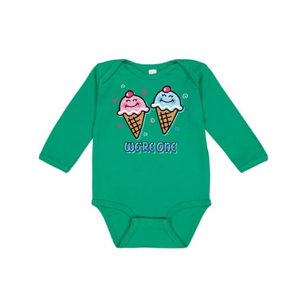 Inktastic Ice Cream We re One Twin Boy & Girl Gift Baby Boy or Baby Girl Long Sleeve Bodysuit
Inktastic Ice Cream We re One Twin Boy & Girl Gift Baby Boy or Baby Girl Long Sleeve Bodysuit