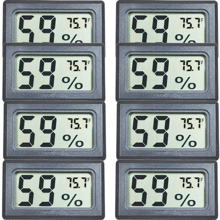 Elbourn 8Pack Mini Hygrometer Thermometer Indoor Outdoor Digital LCD Monitor Temperature (℉) Humidity Meter for Home Incubators Reptile Greenhouse Car Cellar and Office Display Fahrenheit
Elbourn 8Pack Mini Hygrometer Thermometer Indoor Outdoor Digital LCD Monitor Temperature (℉) Humidity Meter for Home Incubators Reptile Greenhouse Car Cellar and Office Display Fahrenheit