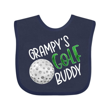 Inktastic Grampy s Golf Buddy with Golf Ball Gift Baby Boy or Baby Girl Bib