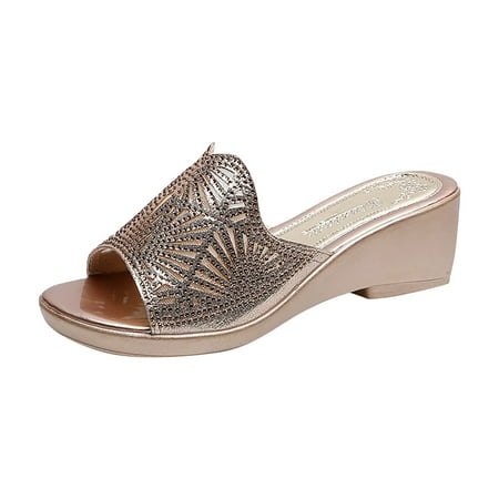 Dpityserensio Womens Summer Sandals Casual Round Head Comfy Slippers Rhinestone Beach Casual Slipsole Shoes Gold 5.5(36)
Dpityserensio Womens Summer Sandals Casual Round Head Comfy Slippers Rhinestone Beach Casual Slipsole Shoes Gold 5.5(36)