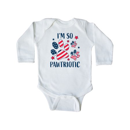 Inktastic Im so Pawtriotic with American Flag Paw Prints Gift Baby Boy or Baby Girl Long Sleeve Bodysuit
Inktastic Im so Pawtriotic with American Flag Paw Prints Gift Baby Boy or Baby Girl Long Sleeve Bodysuit