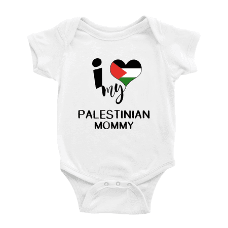 I Heart My Palestinian Mommy Palestine Love Flag Baby One-Pieces Baby Bodysuit (White 0-3 Months)
I Heart My Palestinian Mommy Palestine Love Flag Baby One-Pieces Baby Bodysuit (White 0-3 Months)