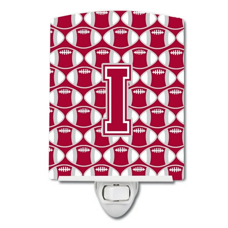 Caroline s Treasures CJ1065-ICNL Letter I Football Crimson grey and white Ceramic Night Light 6x4x3 multicolor
Caroline s Treasures CJ1065-ICNL Letter I Football Crimson grey and white Ceramic Night Light 6x4x3 multicolor