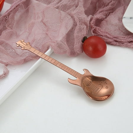 Stainless Steel Guitar Shaped Coffee Spoon Teaspoon Children Spoon Coffee Tea Supplies New
Stainless Steel Guitar Shaped Coffee Spoon Teaspoon Children Spoon Coffee Tea Supplies New
