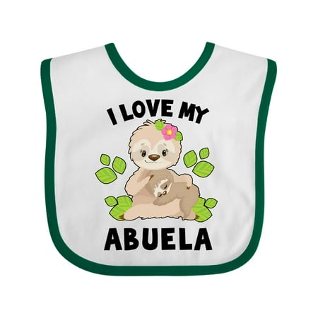 Inktastic Cute Sloth I Love My Abuela with Green Leaves Gift Baby Boy or Baby Girl Bib
Inktastic Cute Sloth I Love My Abuela with Green Leaves Gift Baby Boy or Baby Girl Bib